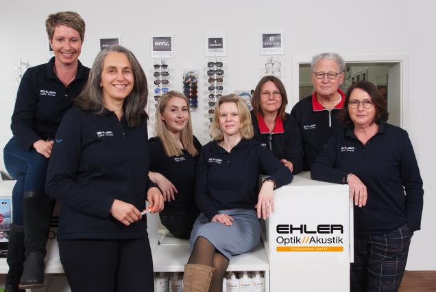 Das Team von Ehler Optik & Akustik im Fachgeschäft in Flensburg